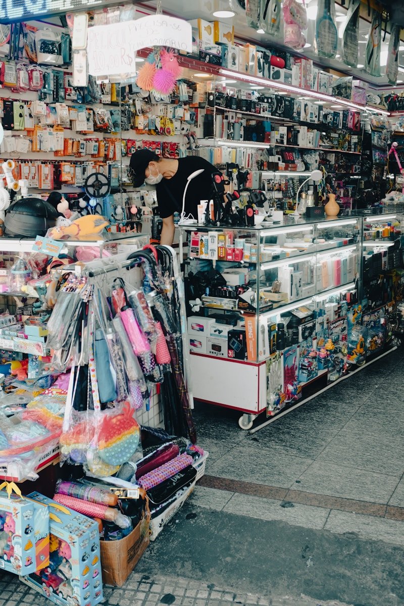Everyday items for sale at the flea market